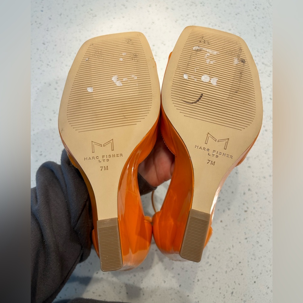 Marc Fisher Orange Wedges - Picture 8 of 13
